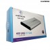 Case para HD Externo Sata 2.5 USB 2.0 KAP-2520 Kapbom - Alumínio Preto